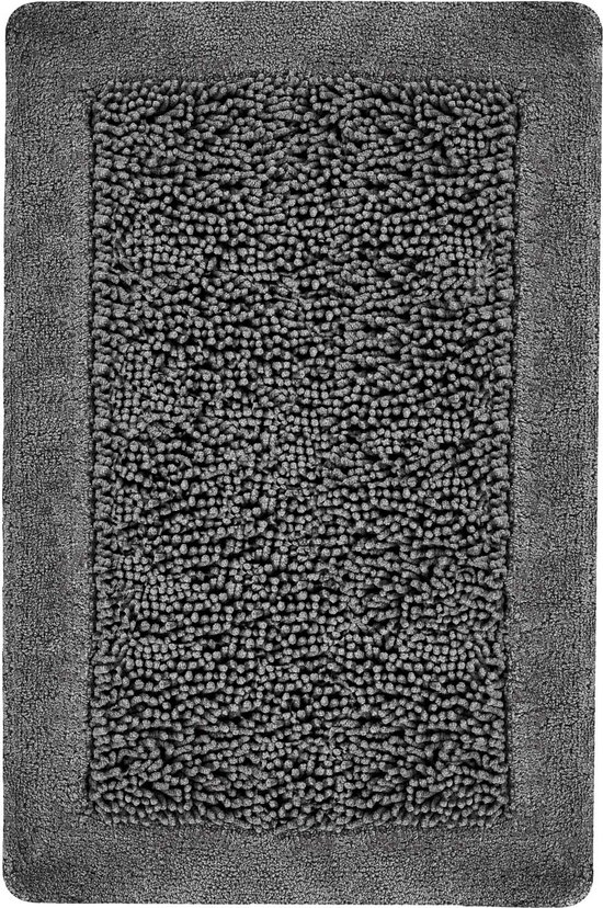 Heckett & Lane Boukhara - Tapis de Badmat - 60x100 cm - Anthracite Classic