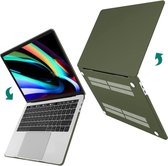 Hardcase - Geschikt voor MacBook Pro 14 inch Hoesje - Case - A2442/A2779/A2918/A2992 M2,M3 (2021-2023) - Avocado Groen