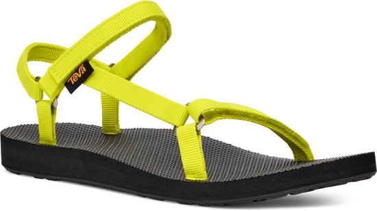 Teva ORIGINAL UNIVERSAL SLIM Dames Sandalen Zwart/Geel Maat