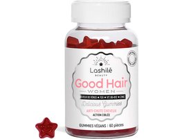 Lashilé Beauty Good Hair Women - Tegen Haaruitval - Haarvitamine - Biotine - Vitamine B6 - 60 gummies - suikervrij