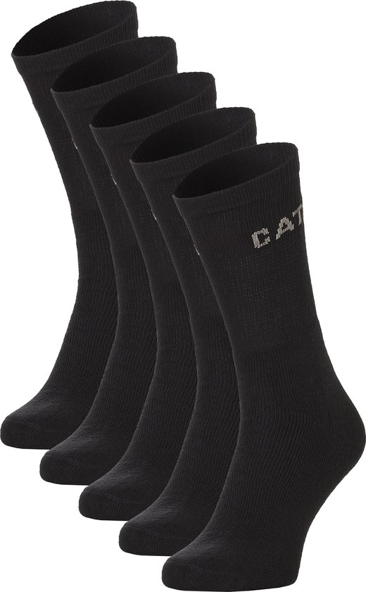 Caterpillar Heren Performance Sportsok Zwart 5-Pack - Maat 41-45