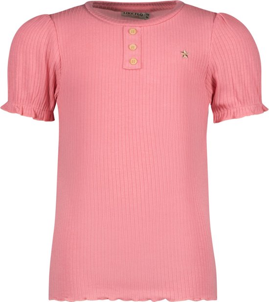 Like Flo F402-5424 Meisjes T-shirt - Pink - Maat 128