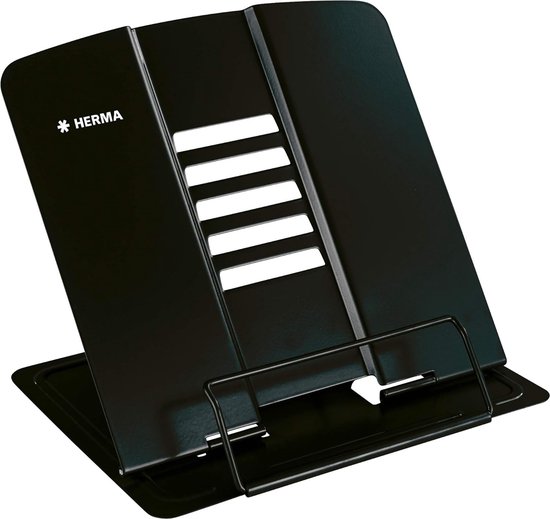 MSDADA Metalen boekensteunen, CD boekenstandaard voor kinderen, decoratieve boekensteun voor school, thuis, kantoor, bibliotheek boekenhouder (zwart, 6