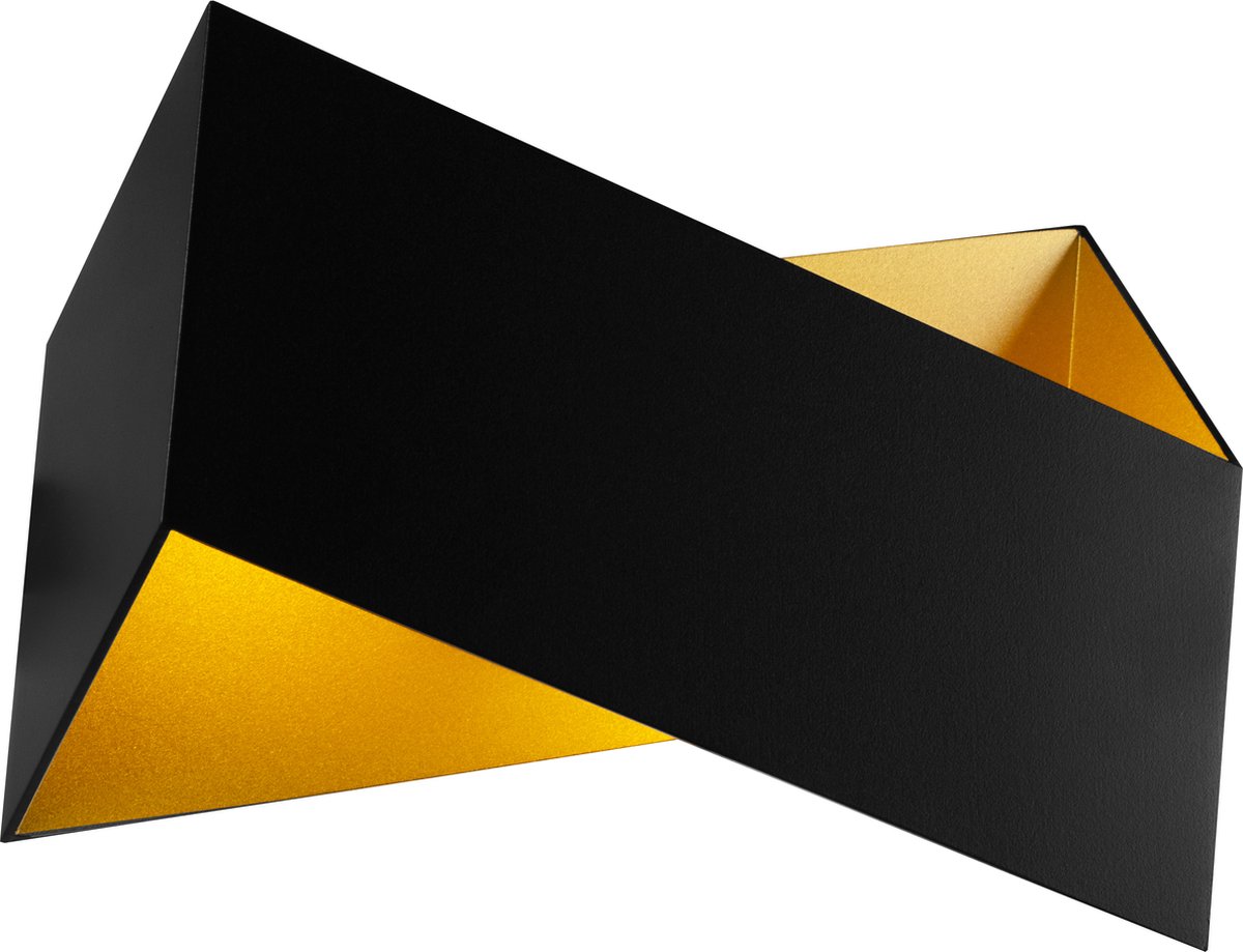 Kumis wandlamp zwart/goud, 200x135x80mm, 2x G9-fitting (excl. lichtbron), max. 40W per lamp, IP20