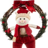 Ruhhy Kerstkrans "Elf" voor de Deur - Feestelijke Kerstdecoratie - 36cm