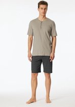 Schiesser pyjama short bruin grijs small