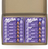 Milka Milk box - 12 pièces - Paquet film - Paquet cadeau - Boîte aux lettres - Cadeau Saint Valentin