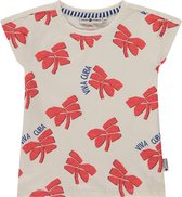 Stains and Stories girls shirt short sleeve Meisjes T-shirt - offwhite - Maat 116