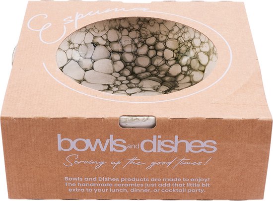 Bowls and Dishes Plat en Poterie Espuma | bol | Plat à tapas | Klein bol | Services de table Bol | Accessoire pour la maison 15 centimètres Ø - Vert - lot de 2 pcs - Astuce cadeau !