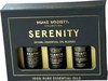 Luxe Geur olie Essential Oil Pack Serenity - 3 x 10ML - Breath, Balance, Mediate