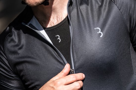 BBB Cycling ComfortFit R - Duurzaam Fietsshirt Heren Korte Mouw - 15-25 °C - Ademend MTB en Wielrenshirt - 3 Achterzakken - Zwart van BBB Cycling — afbeelding 2