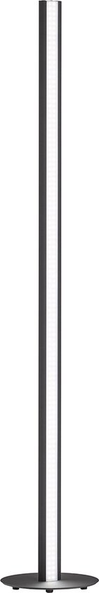 Fischer & Honsel - Vloerlamp Beat TW - 1x LED 41 W (incl.) - Mat Zwarte Zandgrond en Mat Nikkelkleurig - Satijn Acrylglas in Wit