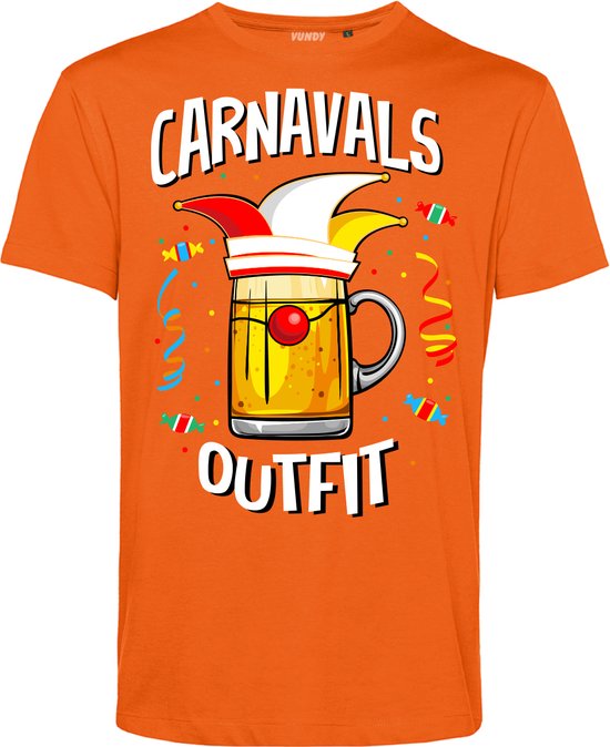 T-shirt kind Carnavals Outfit | Carnavalskleding kinderen | Carnaval Kostuum | Foute Party | Oranje | maat 68