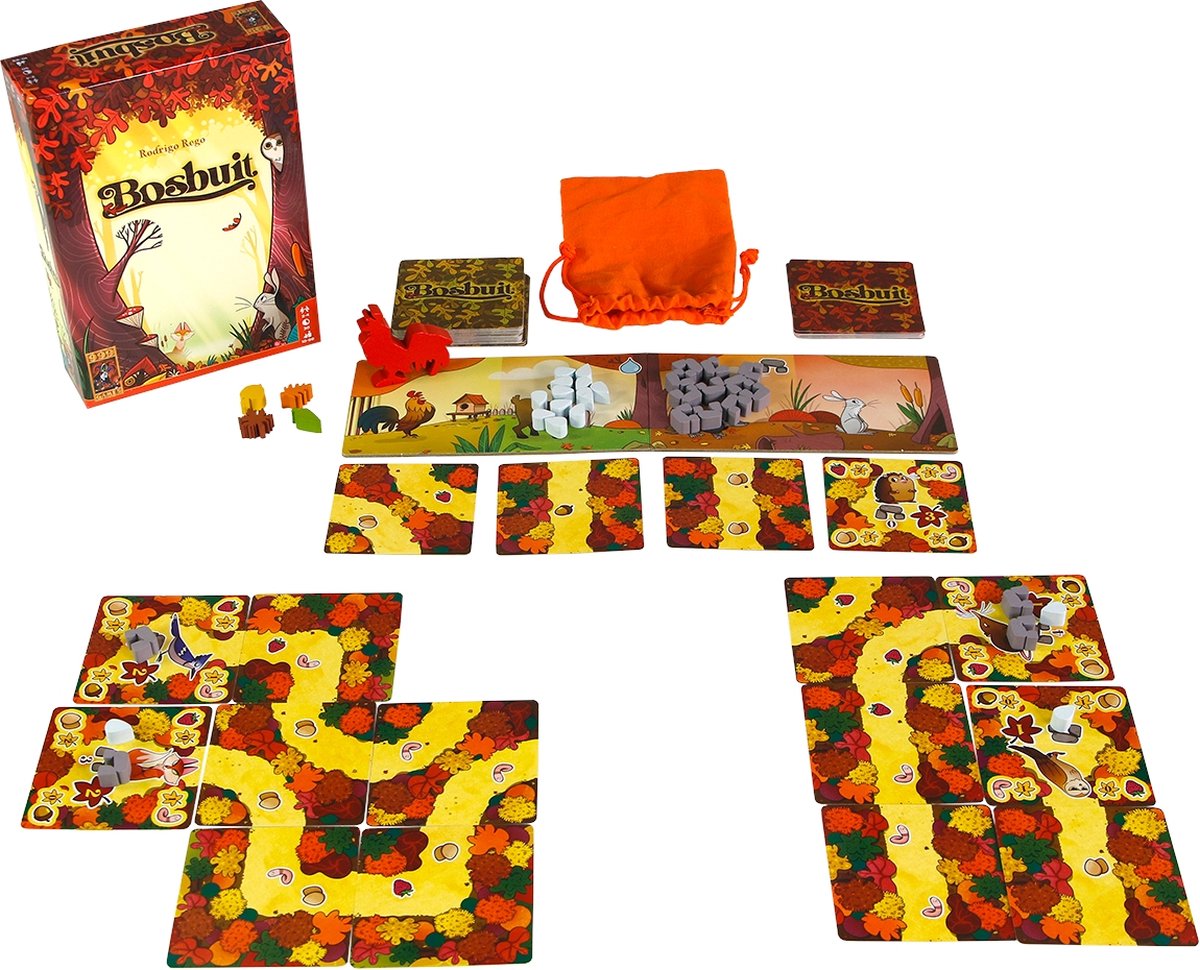 999 Games - Bosbuit - Legspel - Bordspel - Vrolijk bouw- en planningsspel - Familiespel - Gezelschapsspel - Klein cadeautje — afbeelding 5