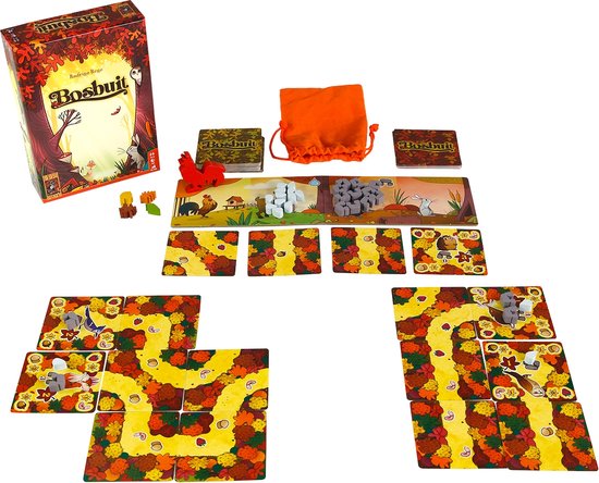 999 Games - Bosbuit - Legspel - Bordspel - Vrolijk bouw- en planningsspel - Familiespel - Gezelschapsspel - Klein cadeautje