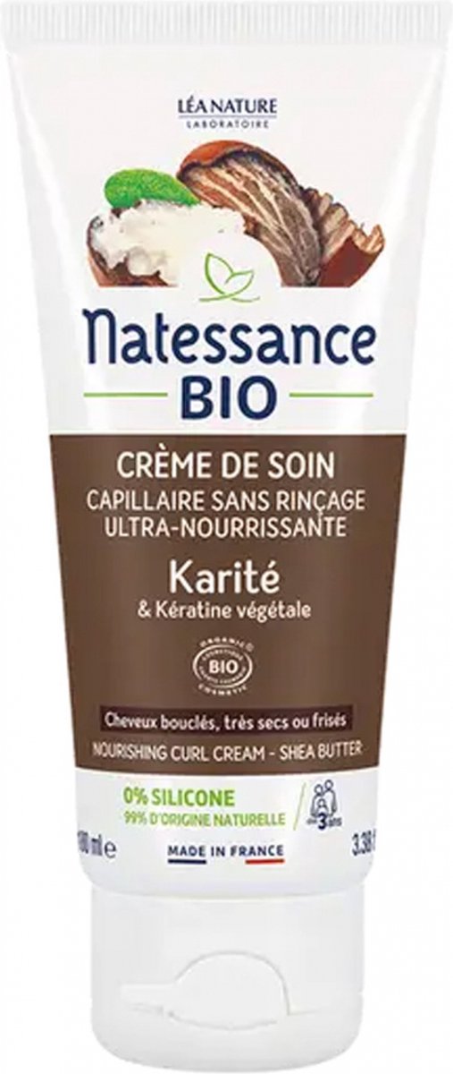 Natessance Organic Shea Butter Haarverzorgingscrème 100 ml