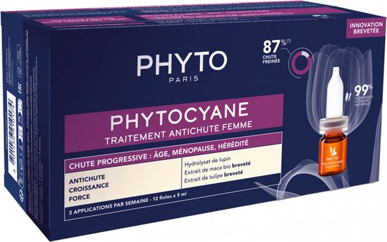 Phyto Phytocyane Vrouwen Progressieve Haaruitval 18x7,8x9 Ampoules