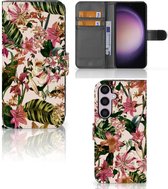 GSM Hoesje Geschikt voor Samsung Galaxy S24 Plus Fotohoesje ontwerpen Flowers