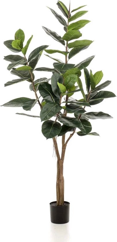 Emerald - Kunstboom Ficus Elastica 180cm - Kunstplanten voor binnen