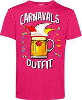 T-shirt Carnavals Outfit | Carnavalskleding heren | Carnaval Kostuum | Foute Party | Fuchsia | maat 5XL