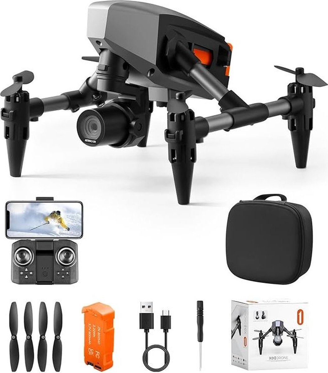 Ultra-Compacte - Mini Drone met Hoge Snelheid, Geavanceerde Functies & Verhoogde Fotografie Mogelijkheden - Inclusief Complete Vliegkit