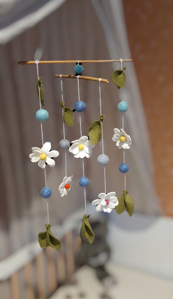Goedkoopste Jip & Pip - Babymobiel Fleurige Flora - Boxmobiel - Babyshower cadeau - Kraamcadeau