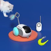 MetuX® - Interactief Auto Kattenspeeltjes - Zelfrijdende Auto voor Kat en Hond - Bestuurbare Auto voor kat - Huisdier Speelgoed Automatisch - Kat Speelgoed - Oplaadbare speeltje voor poesjes /Katten - Huisdierspeelgoed - Dierenspeelgoed - Turquoise