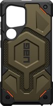 Urban Armor Gear Monarch Kevlar Geschikt voor Samsung Galaxy S24 Ultra | Kevlar® Materiaal | Back Cover Hoesje | Groen