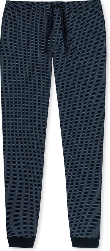 Schiesser M&R Heren Pyjamabroek - Donkerblauw patterned - Maat S