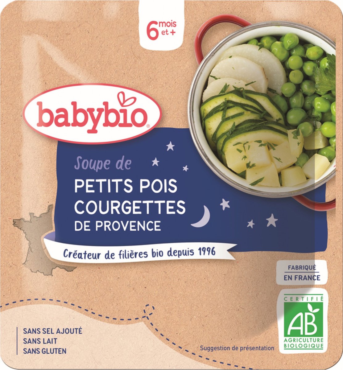 Goedkoopste Babybio Biologische Erwten- en Courgettesoep 6 Maanden en Ouder 190 g