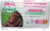 Love & Green Hypoallergene Luiers 52 Luiers Maat 3 (4-9 kg)
