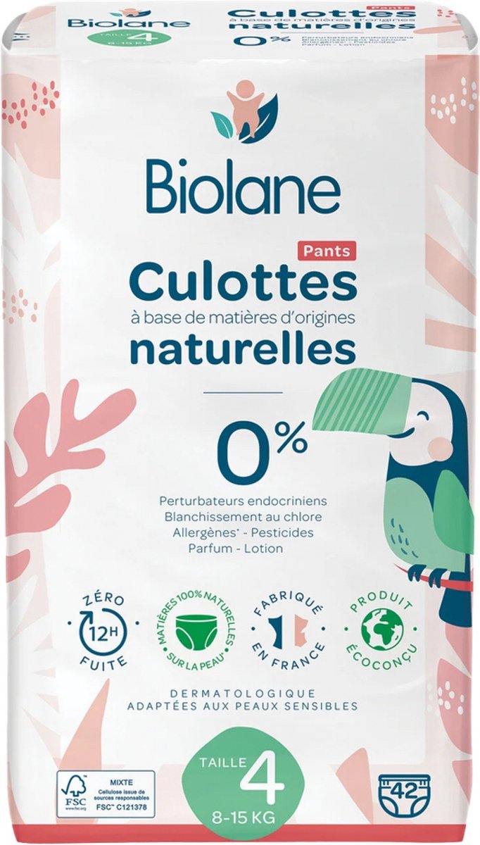 Goedkoopste Biolane Natural Slip 42 Slip Maat 4 (8-15 kg