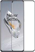Full-Cover Tempered Glass - Fingerprint Unlock - Geschikt voor OnePlus 12 Screen Protector - Zwart