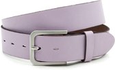 Thimbly Belts Dames riem lila - dames riem - 4 cm breed - Roze - Echt Leer - Taille: 95cm - Totale lengte riem: 110cm