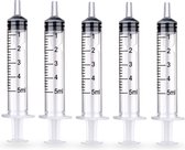 THRIVO Spuit - Spuiten - Injectiespuit - Doseerspuit - Injectiespuit Zonder Naald - 5ml - 5 Stuks