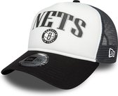 New Era - Casquette de camionneur rétro grise E-Frame Brooklyn Nets NBA