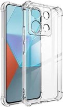 Transparant Schokbestendig TPU Hoesje Geschikt voor Xiaomi Redmi Note 13 Pro 5G / Poco X6 | Back Cover | Dun | Flexibel | Shockproof | Doorzichtig
