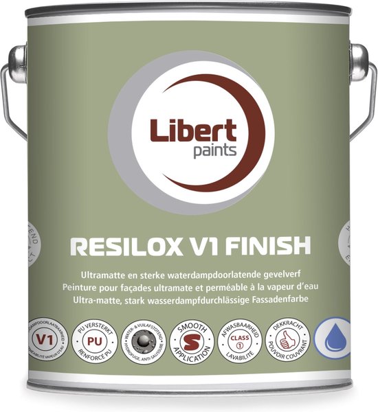 Libert - Resilox V1 Finish - Peinture façade - 10 L - RAL9016