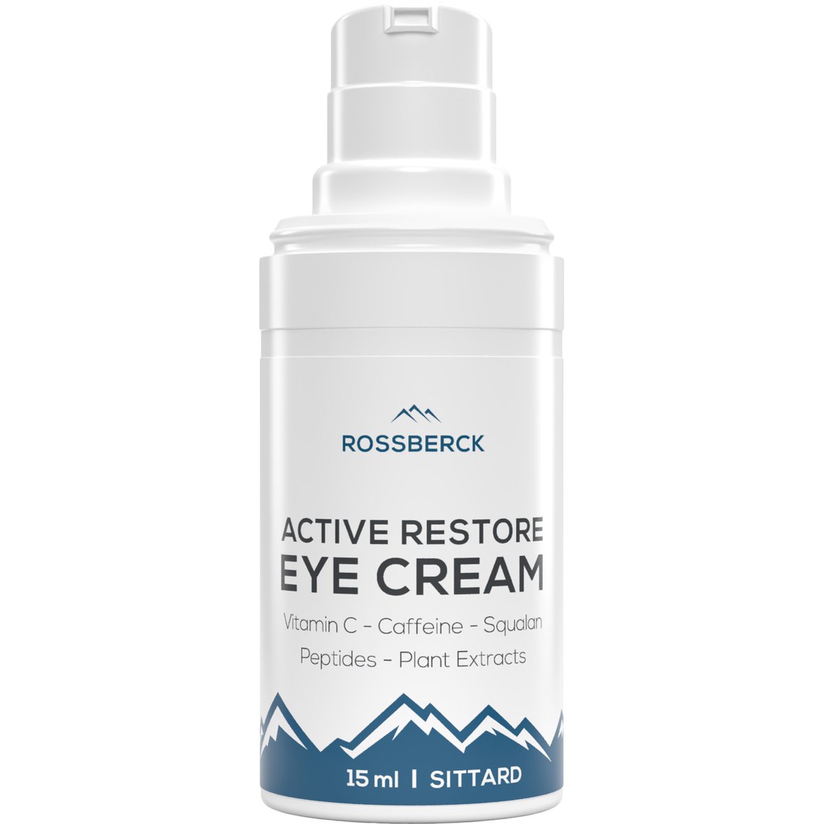 Active Restore Eye Cream - Oogcrème Mannen - Anti Rimpel, Donkere Kringen, Fijne Lijntjes & Wallen - Vitamine C & Cafeïne - 15 ml - Rossberck