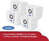 Replacements® 4 stofzuigerzakken geschikt voor Ecovacs Deebot X1