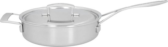 Foto: Demeyere industry sauteerpan met deksel rvs inox 24 cm