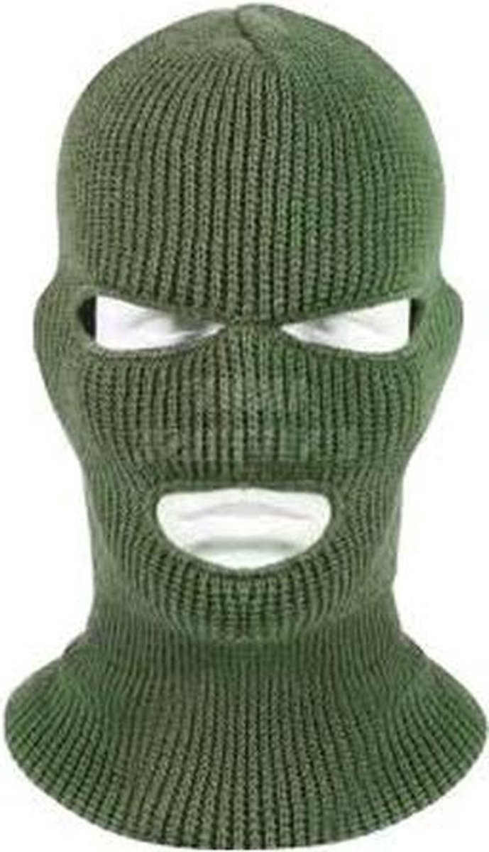 ***BivakMuts Donker Wintersport Motor Balaclava Zichtbaarheid van Heble® *** Groen