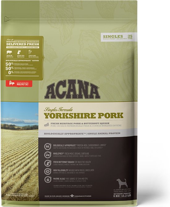 Acana singles yorkshire pork - 6 KG