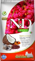 N&D Quinoa hondenvoeding Skin & Coat Adult Small Breed Haring 2.5 kg.