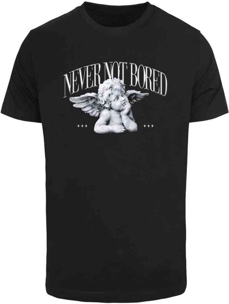 Mister Tee Never Not Bored Heren T-shirt S Zwart
