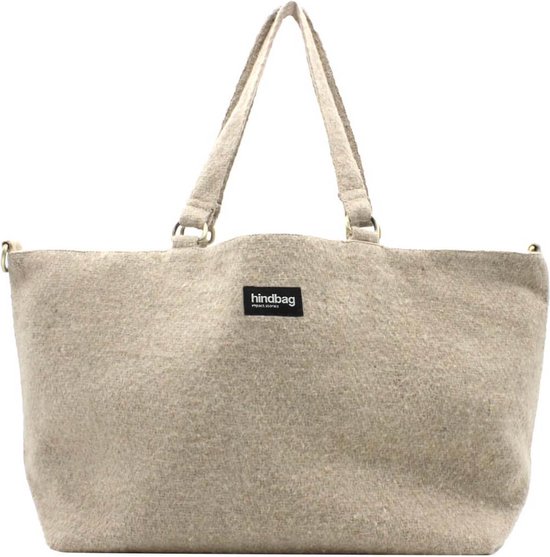 Hindbag - Raphaelle - sac de transport - beige - laine recyclée