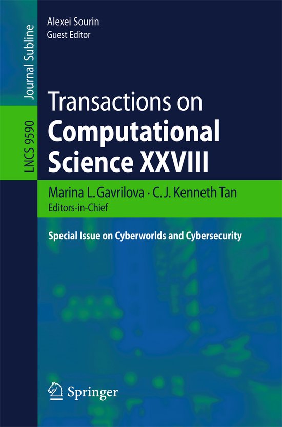 Transactions on Computational Science XXVIII - cover