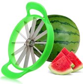 Igoods Melon Slicer - Coupe-fruits - Coupe en 12 morceaux - Acier inoxydable - Vert