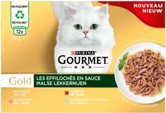 2x Purina Gold Malse Lekkernijen ( kip, rund, zalm en zeevis)