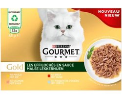 4x Purina Gold Malse Lekkernijen ( kip, rund, zalm en zeevis)